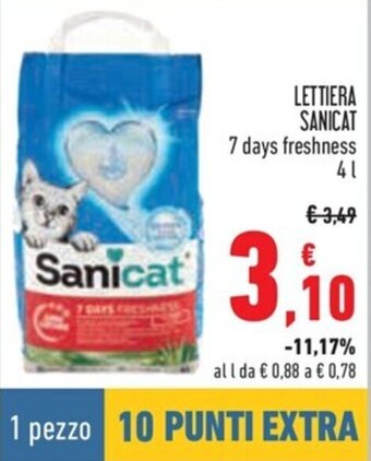 Conad LETTIERA SANICAT 7 days freshness 4 l offerta