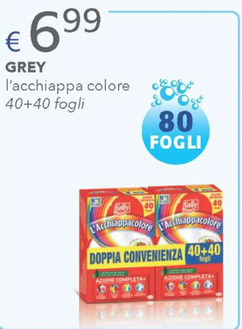 Acqua & Sapone GREY l'acchiappa colore 40+40 fogli offerta