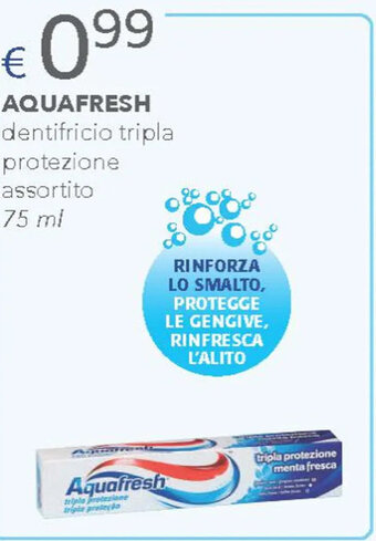 Acqua & Sapone AQUAFRESH dentifricio tripla protezione assortito 75 ml offerta