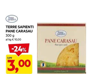 DPiù Terre sapienti pane carasau offerta