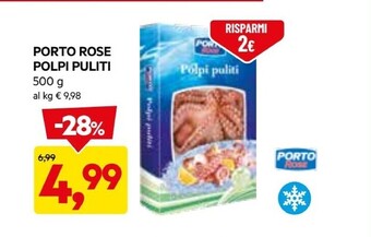 DPiù Porto rose polpi puliti offerta