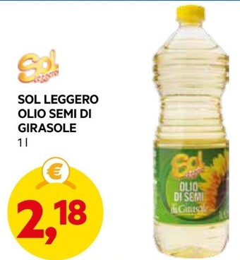 DPiù Sol leggero olio semi di girasole offerta
