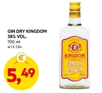 DPiù Gin dry kingdom offerta