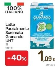 Carrefour Express Granarolo latte parzialmente scremato uht offerta