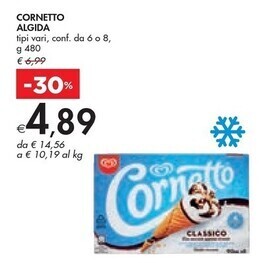 Bennet Algida cornetto offerta