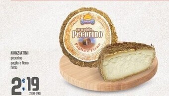 Ottimo Market Nunziatini pecorino paglia e fieno offerta