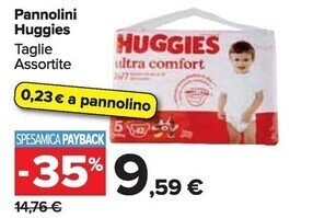 Carrefour Market Huggies pannolini offerta