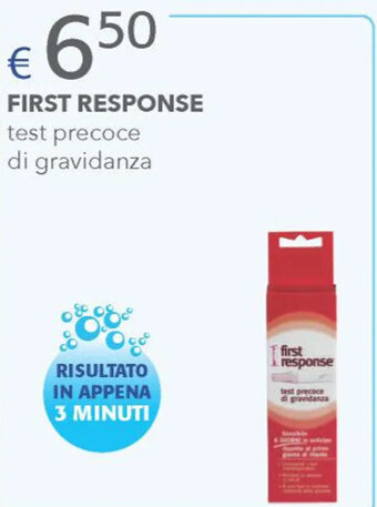 FIRST RESPONSE test precoce di gravidanza
