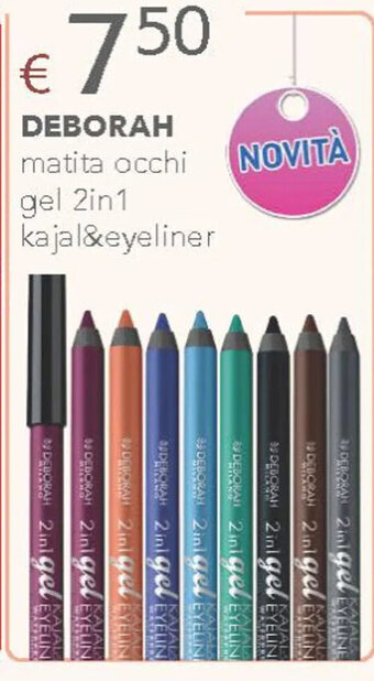 Acqua & Sapone DEBORAH matita occhi gel 2in1 kajal&eyeliner offerta