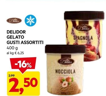 DPiù Delidor gelato gusti assortiti offerta