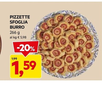 DPiù Pizzette sfoglia burro offerta