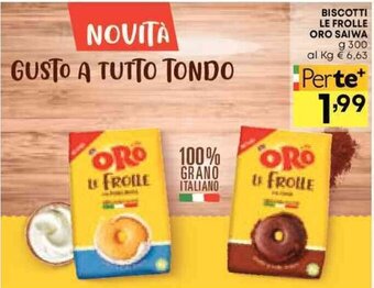 Pam BISCOTTI LE FROLLE ORO SAIWA g 300 offerta