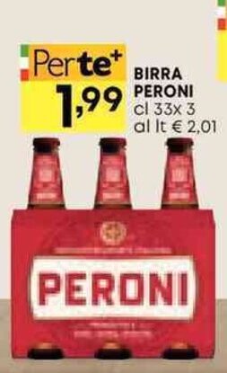 Pam BIRRA PERONI cl 33x 3 offerta