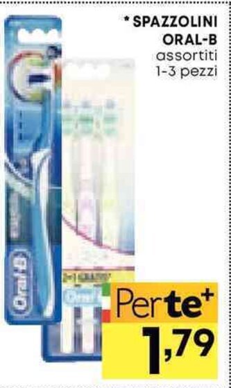 Pam *SPAZZOLINI ORAL-B assortiti 1-3 pezzi offerta
