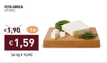 Prezzemolo e Vitale FETA GRECA all'etto offerta