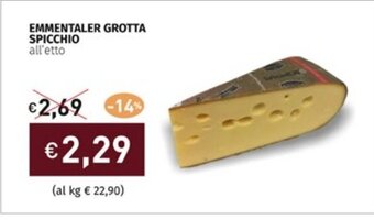 EMMENTALER GROTTA SPICCHIO all'etto