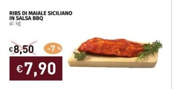 Prezzemolo e Vitale RIBS DI MAIALE SICILIANO IN SALSA BBQ al kg offerta