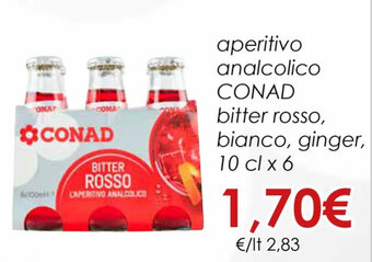 Conad City aperitivo analcolico CONAD 10 cl x 6 offerta