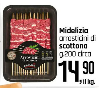 Famila Midelizia arrosticini di scottona g.200 circa offerta
