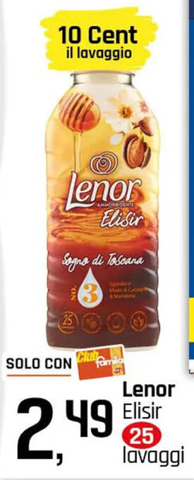 Famila Lenor Elisir 25 lavaggi offerta