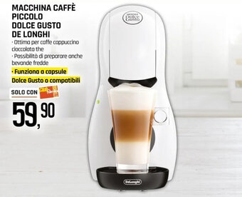 Famila MACCHINA CAFFÈ PICCOLO DOLCE GUSTO DE LONGHI offerta