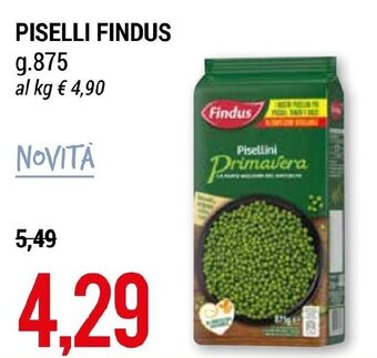 Hardis PISELLI FINDUS g.875 offerta