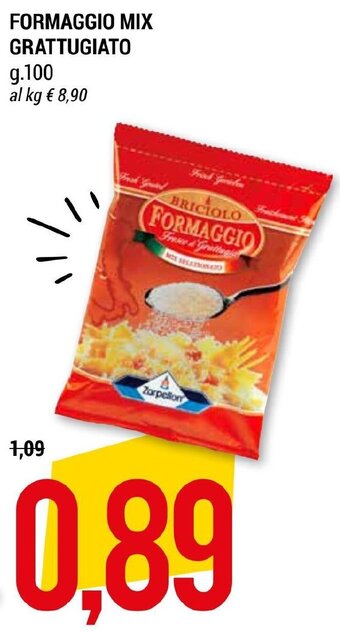 Hardis FORMAGGIO MIX GRATTUGIATO g.100 offerta