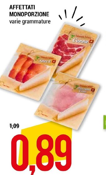Hardis AFFETTATI MONOPORZIONE varie grammature offerta