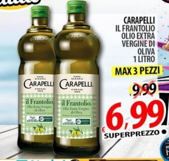 Il Genio Supermercato CARAPELLI IL FRANTOLIO OLIO EXTRA VERGINE DI OLIVA 1 LITRO offerta