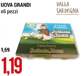 Hardis UOVA GRANDI x6 pezzi offerta