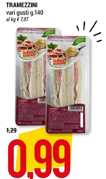 Hardis TRAMEZZINI vari gusti g.140 offerta