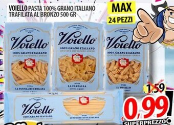 Il Genio Supermercato VOIELLO PASTA 100% GRANO ITALIANO TRAFILATA AL BRONZO 500 GR offerta