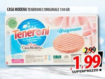 Il Genio Supermercato CASA MODENA TENERONI L'ORIGINALE 150 GR offerta