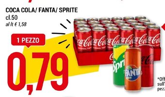 Hardis COCA COLA/FANTA/ SPRITE cl.50 offerta