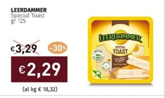 Prezzemolo e Vitale LEERDAMMER Special Toast gr 125 offerta