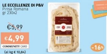 Prezzemolo e Vitale LE ECCELLENZE DI P&V Pinsa Romana gr 230x2 offerta
