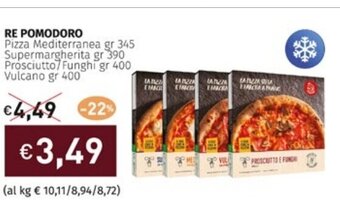 Prezzemolo e Vitale RE POMODORO Pizza Mediterranea gr 345 offerta