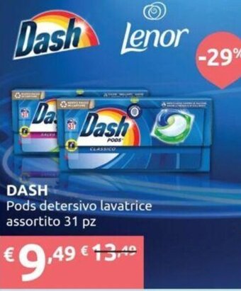 Ipersoap DASH Pods detersivo lavatrice assortito 31 pz offerta