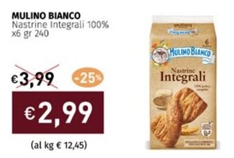 MULINO BIANCO Nastrine Integrali 100% x6 gr 240