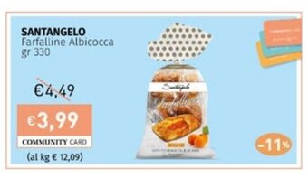 Prezzemolo e Vitale SANTANGELO Farfalline Albicocca gr 330 offerta
