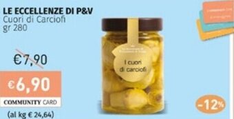 Prezzemolo e Vitale LE ECCELLENZE DI P&V Cuori di Carciofi gr 280 offerta