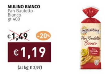 Prezzemolo e Vitale MULINO BIANCO Pan Bauletto Bianco gr 400 offerta