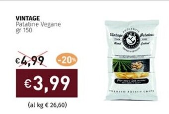 Prezzemolo e Vitale VINTAGE Patatine Vegane gr 150 offerta