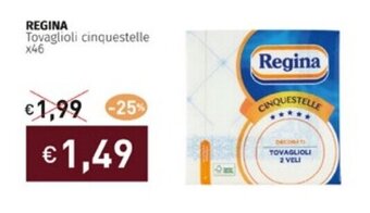 Prezzemolo e Vitale REGINA Tovaglioli cinquestelle X46 offerta