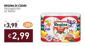 Prezzemolo e Vitale REGINA DI CUORI Asciugatutto x3 Rotoli offerta