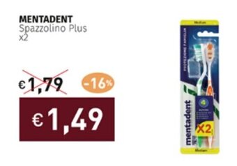 Prezzemolo e Vitale MENTADENT Spazzolino Plus x2 offerta