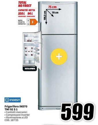 indesit Frigorifero IND70 TMI 92 S 1