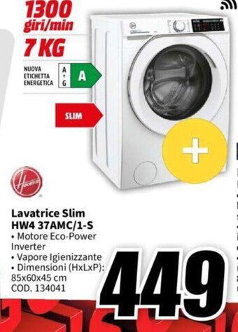 Lavatrice Slim HW4 37AMC/1-S