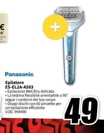 MediaWorld Panasonic Epilatore ES-EL2A-A503 offerta