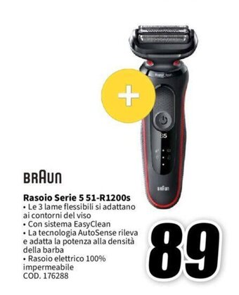 MediaWorld BRAUN Rasoio Serie 5 51-R1200s offerta